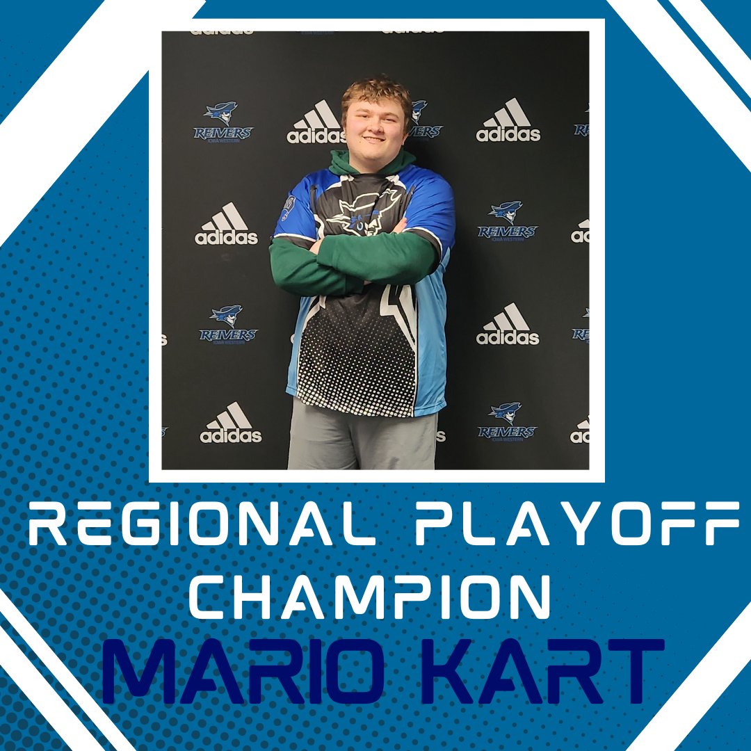 Congratulations Payton for winning the Regional Playoff Championship in Mario Kart!
#sailsup #goreivers #esports #iowawestern #iwcc #gaming #twitch #Championship #Playoffs #MarioKart