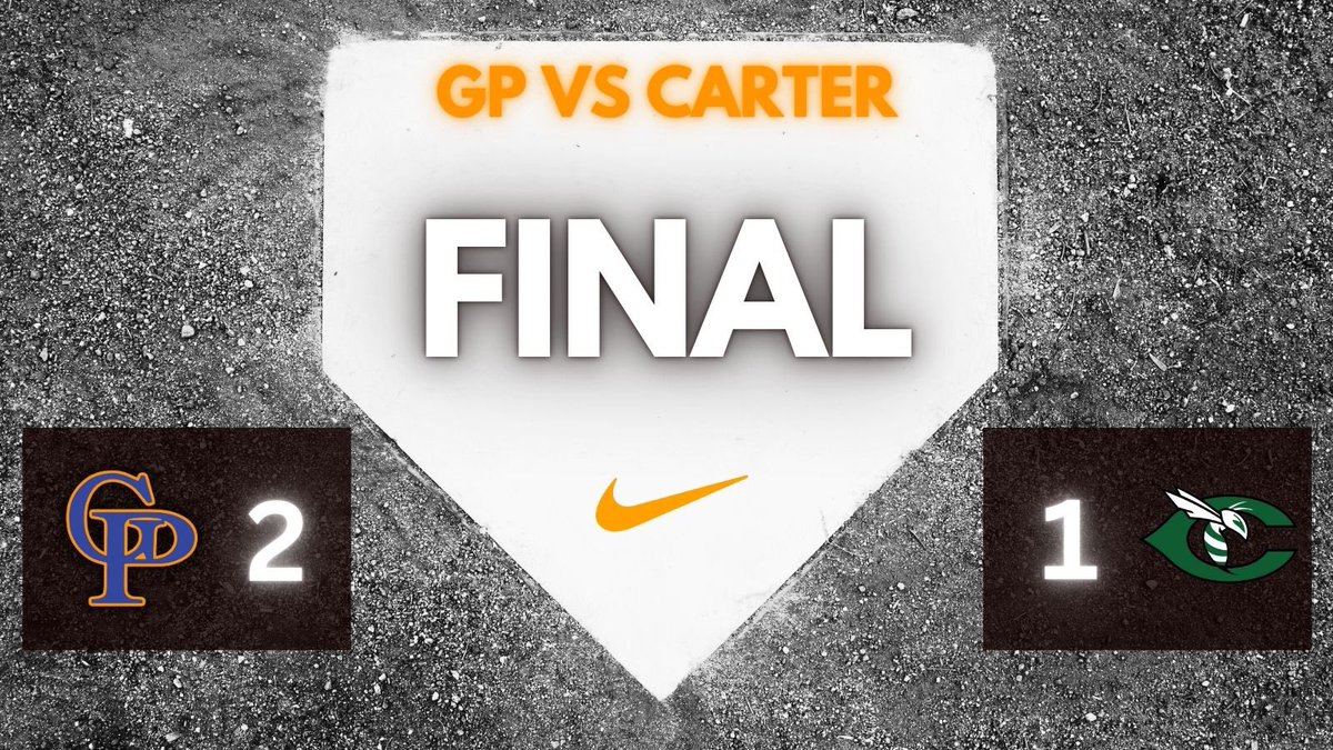 Game 2 Final- squeeze bunt by Cutshaw, followed by a passed ball for the win. Good night for GP baseball.