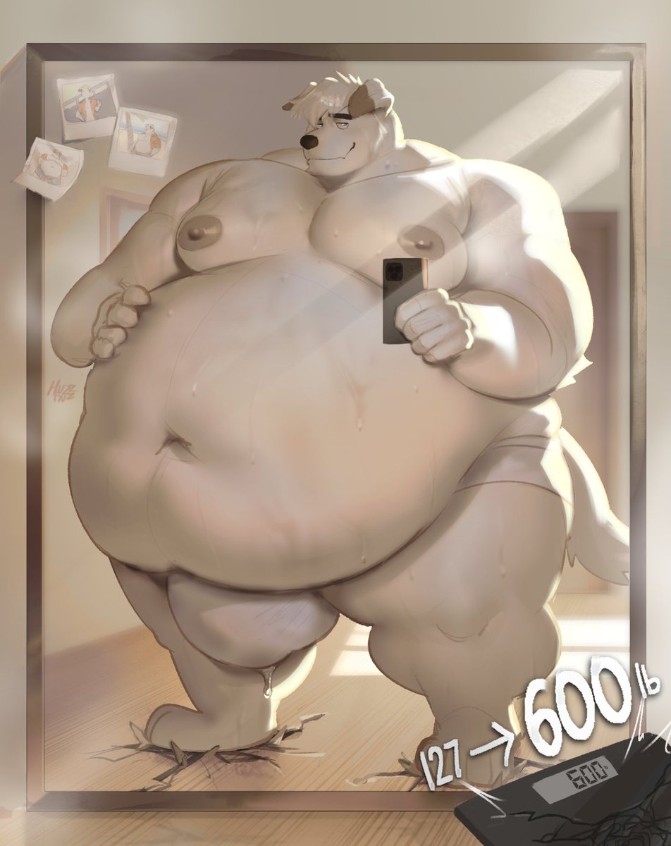 He's proud of his weight gain progress