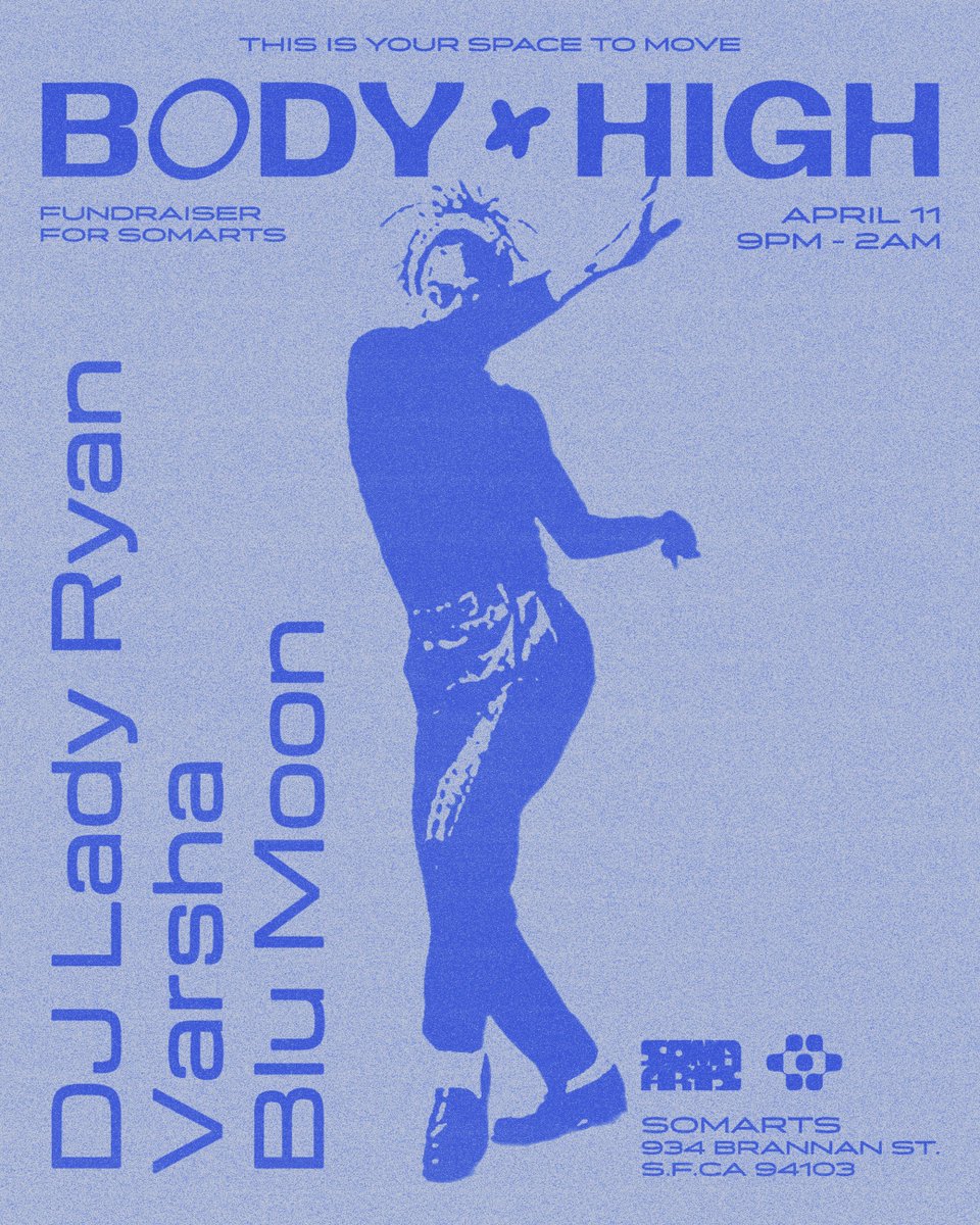 somarts's tweet photo. Doors open at 9PM for tonight's BODY HIGH featuring DJ Lady Ryan, VARSHA, and Blu Moon See you on the dance floor 

Tickets ➡️ https://t.co/BzHsTBJYO7 https://t.co/tbfh8QY9YX