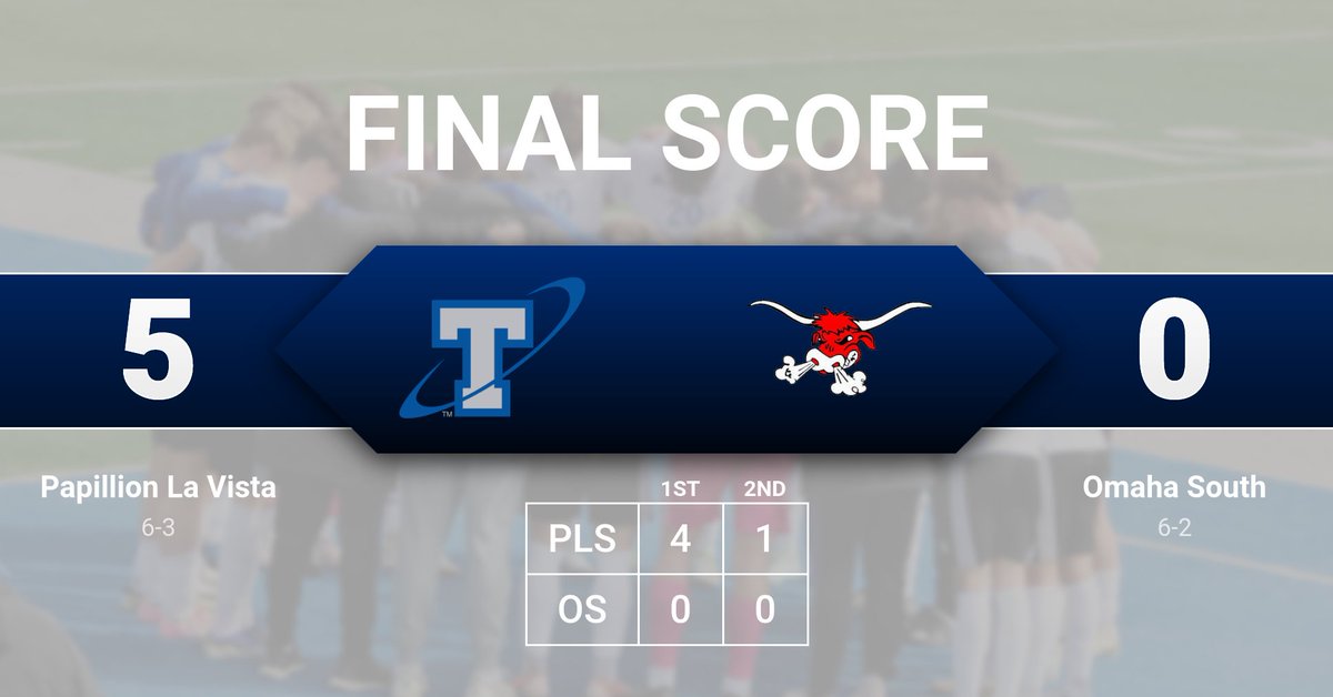 PLSBoysSoccer's tweet photo. 🚨🚨FINAL SCORE🚨🚨
PAPIO SOUTH 5⃣ — #2⃣ OMAHA SOUTH 0⃣.
KAILER FRY. HAT TRICK. 🎩⚽️⚽️⚽️
The Titans are headed to the Metro Tournament semifinals tomorrow.💥
#MetroTourney #TitanUp #neprep #nebraskasoccertalk https://t.co/cCMwbkG7iT