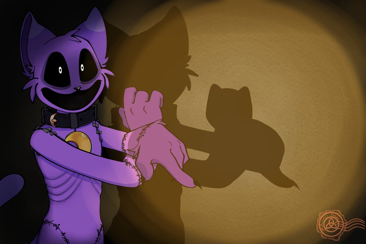 BonanusFanan's tweet photo. Shadow puppets:
•Cat and..mouse
#catnap #dogday #SmilingCritters #PoppyPlaytime https://t.co/1ZlIMRf7vO