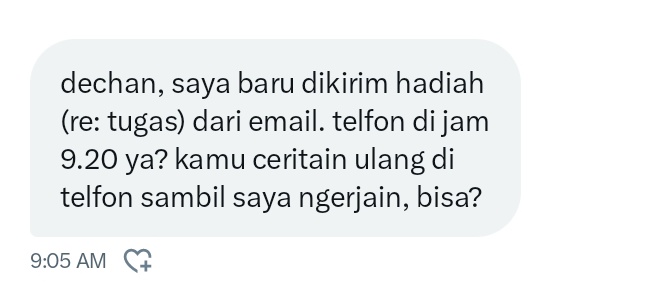 baskarui's tweet image. Chatan di dm tapi telfonan di tele, emang ajip banget abang-abang akun pers
