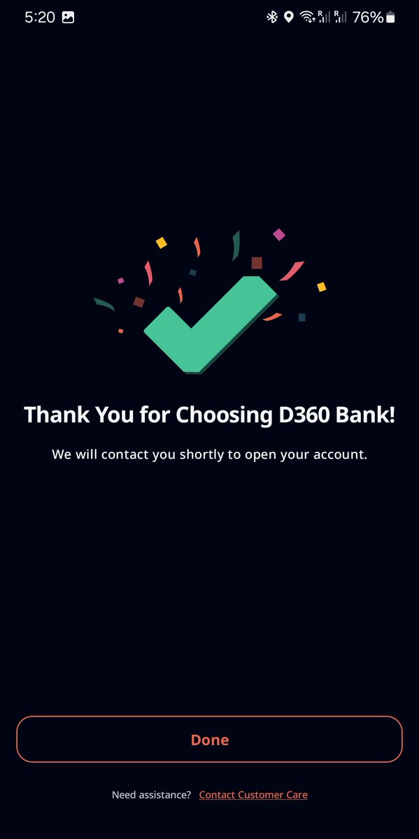 tr_solta's tweet photo. @D360bank I was open an account of D360 BANK 

ALL producer IS IT WAS complete BUT WHEN I TRY TO OPEN APS showing 
THAT kind OF information . 
what going wrong WITH ME CAN YOU HELP ME 🤔 https://t.co/peS9mFJvke