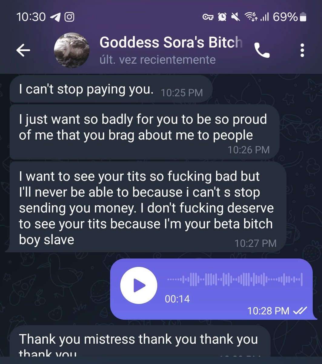 SoraDeetz's tweet photo. That’s what devotion looks like, bitch. You pay. I reign.

#Findom #GoddessEnergy #PayPigLife https://t.co/epFSZeGlF3
