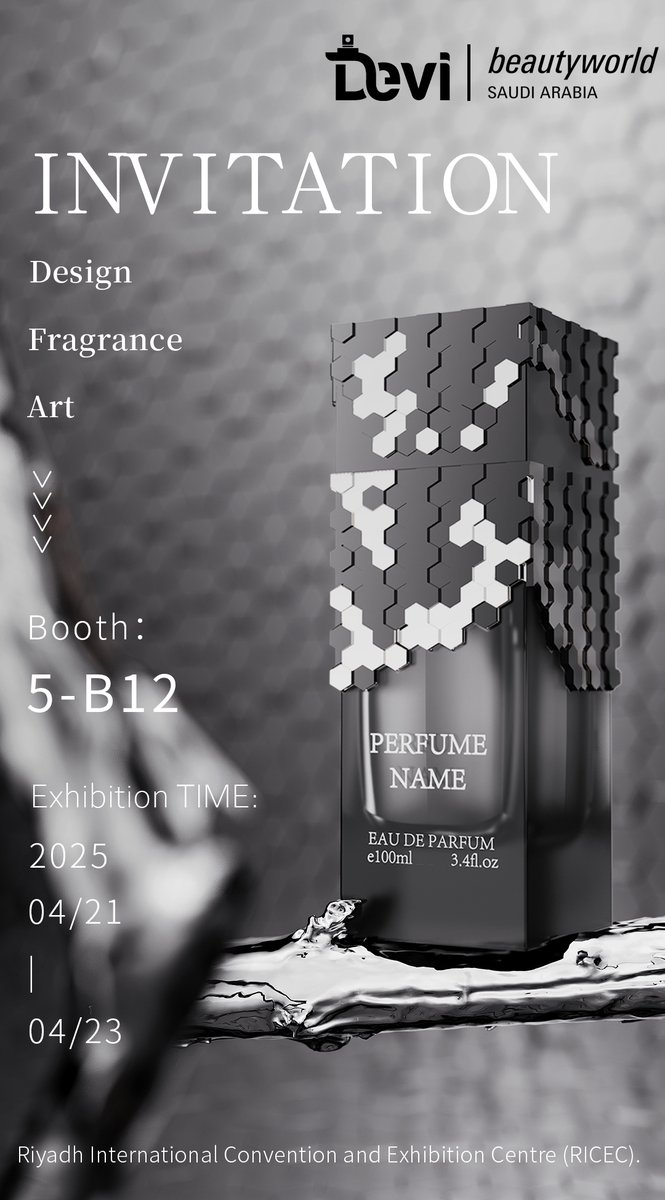 BottleDevi's tweet image. We never stop innovating in perfume bottle design. ✨

Where innovation meets aesthetics, magic happens
Devi team is arriving in #Riyadh to start a design revolution!

April 21-23
Riyadh International Convention Center, Booth 5-B12

 Our experts are ready to assist you
#deviglass