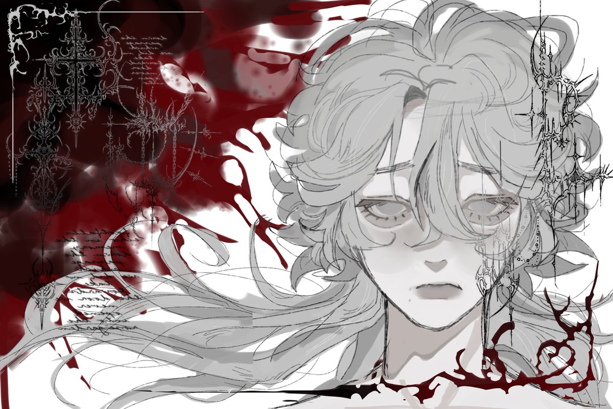 zuheiyo's tweet photo. My therapist says I should analyze this drawing. 😭 https://t.co/Qk2pf5euMl