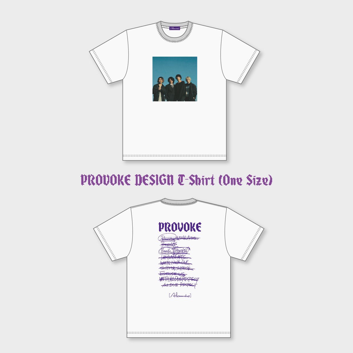 4.23 drop NEW ALBUM “PROVOKE” 完全生産限定盤のBOX・Tシャツデザイン