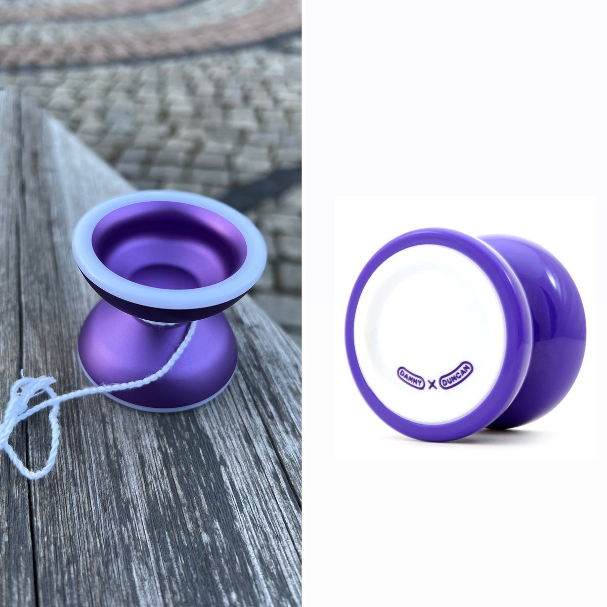 disyoyos's tweet photo. Purple + white Sibyl was heavily inspired by Danny’s iconic FH edition. We’re donating half of each sale of this colorway to orgs providing mental healthcare. In honor of Danny, and of those have taken their own lives while struggling with mental illness. 

Releases 5pm EST 4/12 https://t.co/U1tjpn6WQ3
