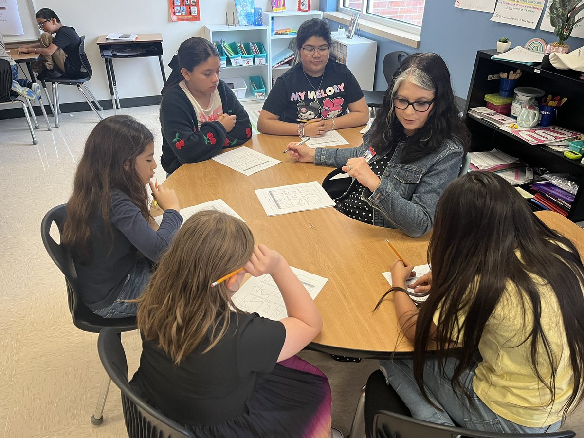 So thankful for my friend &amp; math guru <a href="/janetdnuzzie/">Janet Nuzzie</a> who has been coming out weekly to provide targeted support in small groups for our 4th grade students in preparation for STAAR. We are so lucky to have her helping our Gators. <a href="/GardensElem/">Gardens Elementary</a> #PISDMTSS