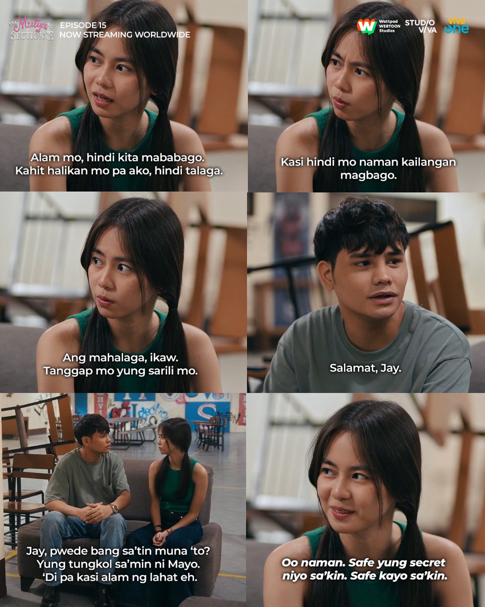 VivaOnePH's tweet photo. Sana lahat may kaibigan tulad ni Jay-Jay. Yung tanggap ka’t mamahalin ka kahit sino o ano ka pa 🥺❤️
Paano kaya tutulungan ni Jay-Jay sina Kit at Mayo?
#NicGalvez #SectionETheChoice #SectionELabanAsOne #AngMutyaNgSectionE #AMNSE #BidaKaDito https://t.co/VJq02fHZsB