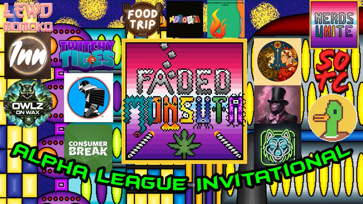 Tomorrow at Noon Pacific/7pm UTC the Alpha League Invitational Goes live! We have some incredible Sponsors for this tournament that donated prizes for competitors and audience alike! 35k WAX value in token, our 8 competitors are ready! Check the action at twitch.tv/senseibulrog