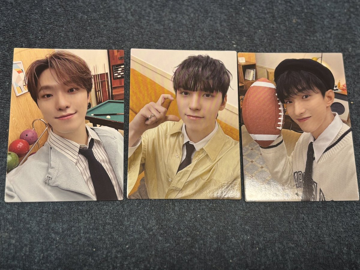SVTYuu's tweet photo. SEVENTEENセブチ トレカ 交換 HOLIDAY

譲▷ジョシュア、ジュン、ホシ、ウォヌ、ミンギュ、ドギョム、バーノン、ディノ

求▷スングァン＞ウジ＞エスクプス＞THE8
💖優先
セルカ⇄セルカ

郵送同日発送📮
まとめて交換できる方◎

※お返事遅くなる場合があります
 
お気軽にお声掛けください🙇‍♀️ https://t.co/sKi0obXmPr