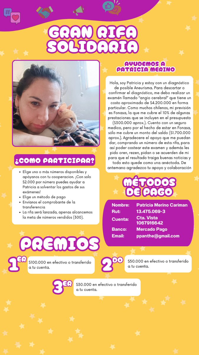 luchoso_'s tweet photo. Mi Sra. Se tiene que hacer un exámen, y como estamos en Chile, el que tiene plata, tiene acceso a la salud. Por eso organizamos esta rifa para poder costear este exámen. De antemano agradezco su ayuda. Los RT también sirven. Gracias de ❤️ https://t.co/9jxuyF2AMo