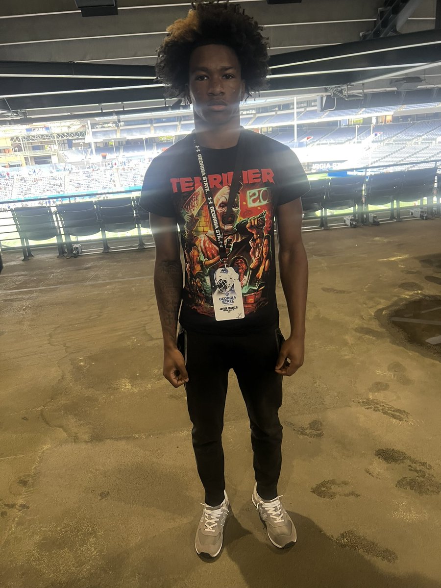 Thank you <a href="/GeorgiaStateFB/">GSU Football</a> for the visit today!! <a href="/Coach_Dorn25/">Brent Dorn</a> <a href="/_CoachDavis_/">Coach “Boobie” Davis</a>