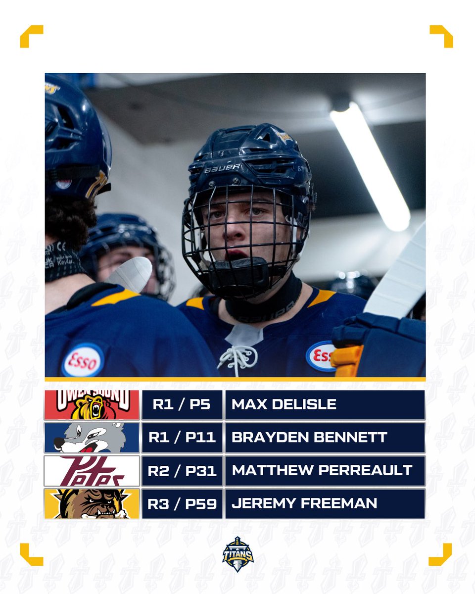 Day 1 of the #OHLdraft Recap:

The Toronto Titans celebrated a historic night as four players heard their names called during Day 1 of the OHL Priority Selection (Rounds 1-3)