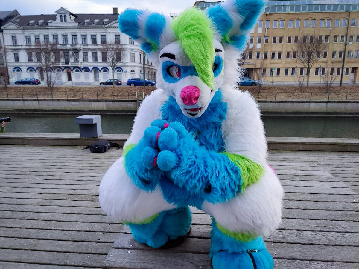 Super last minute #FursuitFriday 

Wishing I was still over in Sweden with my friends during NFC

#FursuitEveryday #fursuit #furry