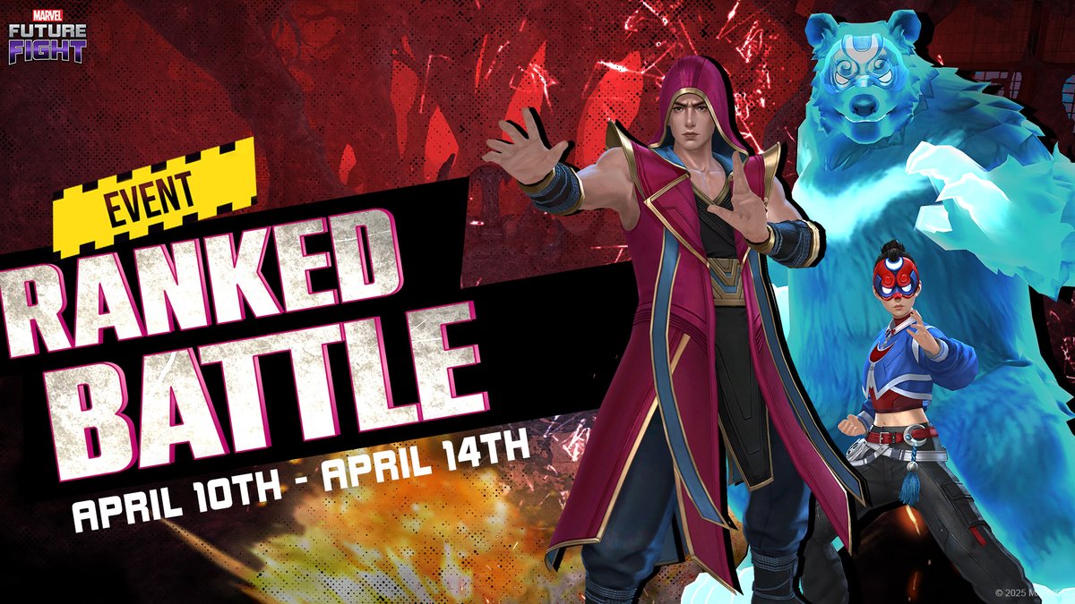 Event Ranked Battle is live! Jump in, rack up points, and climb your way to the top. 🏆 #MARVELFutureFight