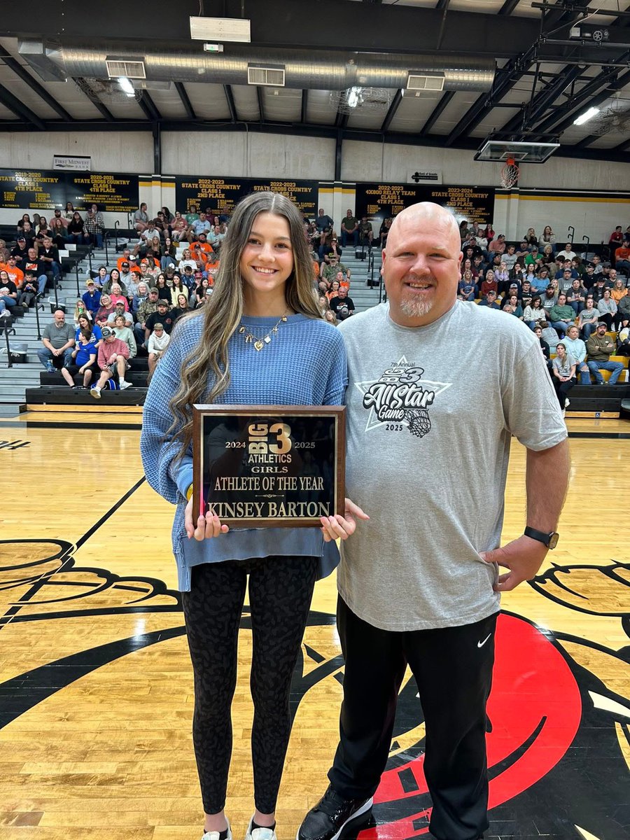 Big 3 Athletics Girls Athlete of the Year <a href="/kinseylbarton/">Kinsey Barton 2026</a>