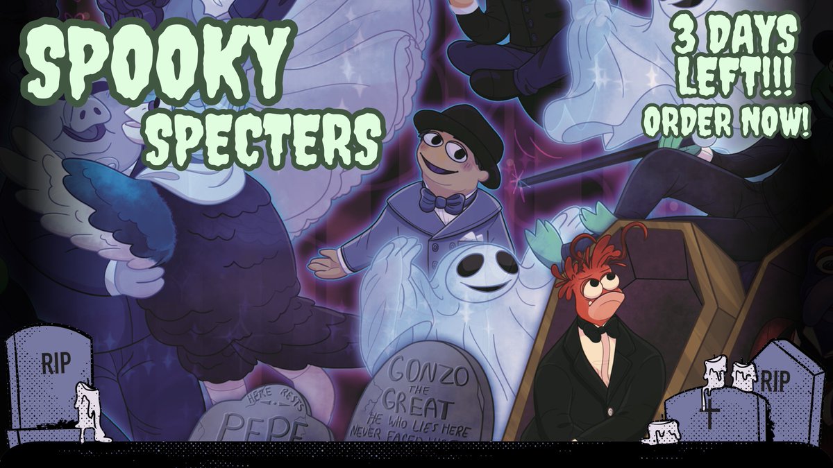 SpectersZine's tweet photo. There are only THREE DAYS LEFT to order the Spooky Specter Zine! Grab one before it's too late at https://t.co/H5buw2ZI3F.. ! https://t.co/IFblXRR7Y1