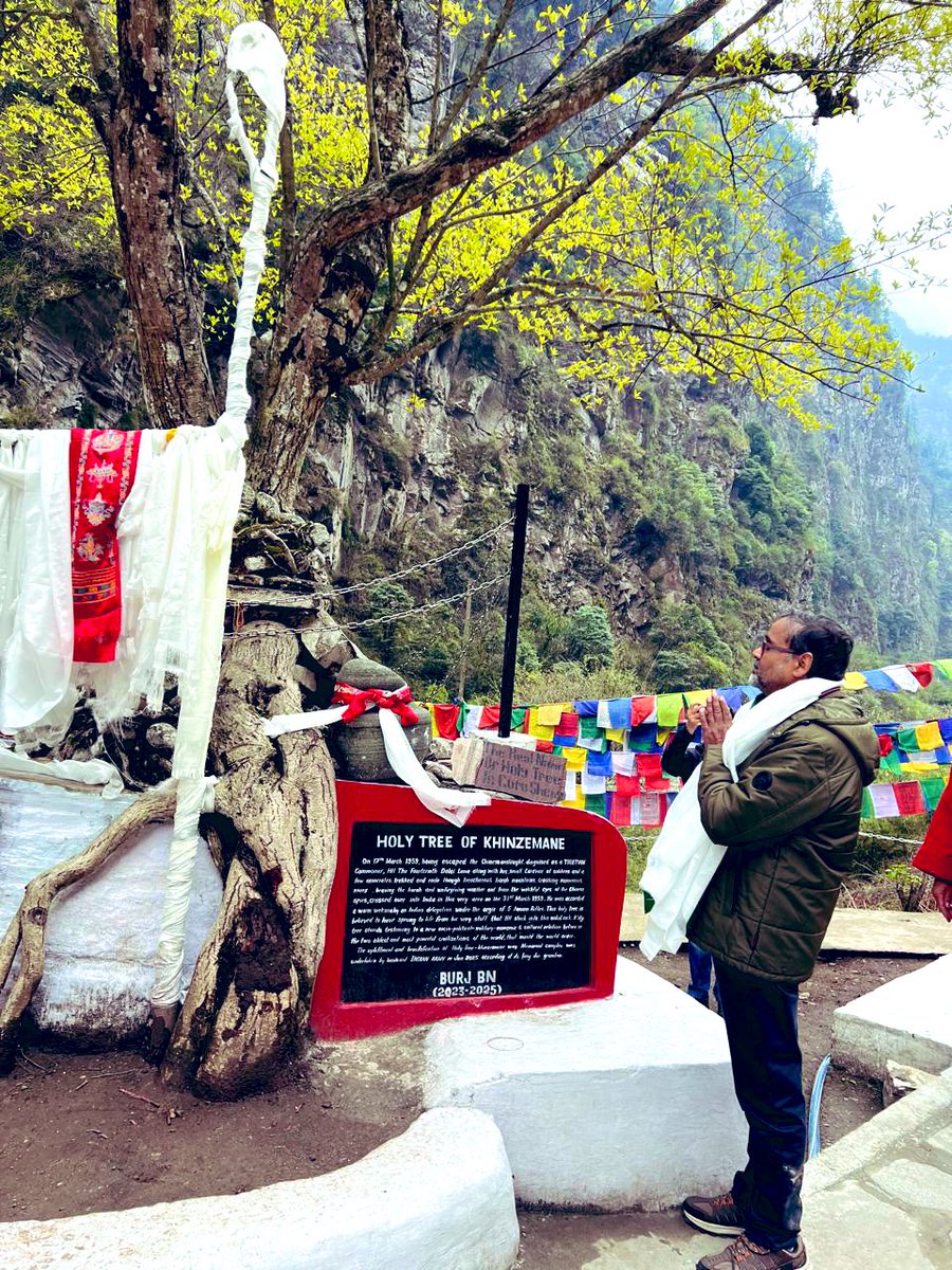 CSArunachal's tweet photo. Offered prayers at Gorzam Chorten, Taksing Gompa and Khinzamane in Jemeithang, seeking lasting peace and prosperity for our state and well-being of our people. https://t.co/ff2bRIdMhF