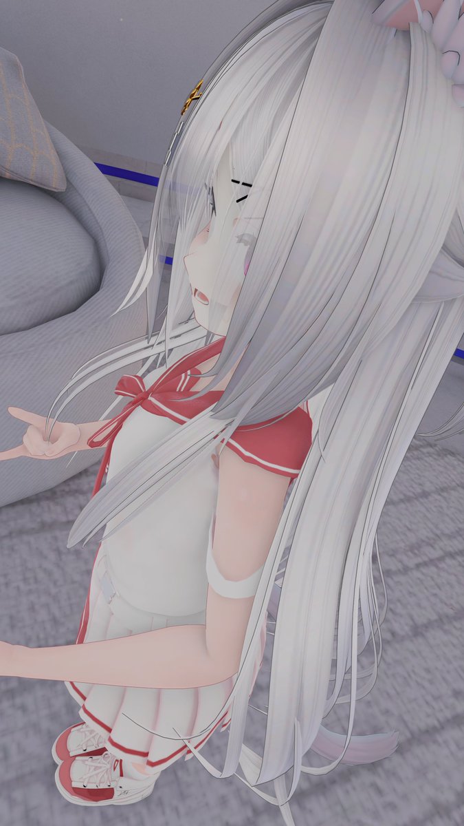 prprprntyo's tweet image. Code:219(@Code2l9)様のプレゼント企画「TRES SAILOR」のスクショを撮りましたのでアップ！
アウター姿もカワイイですが、外すと涼しげな装いに変化します
夏を少し先取りですね！
#code2l9
#VRChat