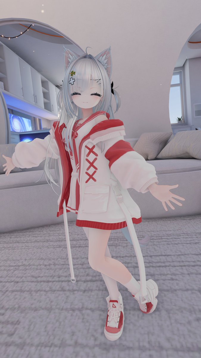 prprprntyo's tweet image. Code:219(@Code2l9)様のプレゼント企画「TRES SAILOR」のスクショを撮りましたのでアップ！
アウター姿もカワイイですが、外すと涼しげな装いに変化します
夏を少し先取りですね！
#code2l9
#VRChat