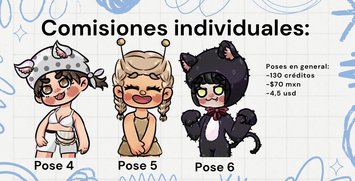_Tzinn's tweet photo. Comisiones abiertas❣️

Poses nuevas agregadas y nuevos precios! 

Agradezco los rt y likes. 🫶✨ https://t.co/qJcdFgkIAi