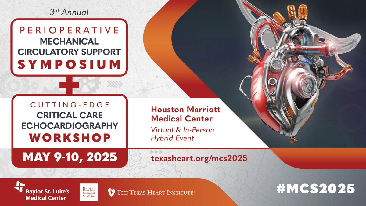 SubhasisChatterjeeMD (@sxc71) on Twitter photo Cutting-edge management in cardiogenic shock and heart failure. National thought leaders and local experts. In person or virtual. <a href="/Texas_Heart/">The Texas Heart Institute</a> <a href="/BCM_Surgery/">BCM_Surgery</a> <a href="/BCMAnesthesia/">BCM Department of Anesthesiology</a> <a href="/BCMDeptMedicine/">BCM Department of Medicine</a> <a href="/BCMAdvStrlHeart/">Baylor Med Adv Heart Failure & Structural Heart</a> <a href="/SCCMTXChapter/">SCCM Texas Chapter</a> <a href="/scahq/">Society of Cardiovascular Anesthesiologists | SCA</a> <a href="/eras_cardiac/">Eras_cardiac</a> <a href="/APACVS_1981/">APACVS</a> texasheart.org/education/cont… Cutting-edge management in cardiogenic shock and heart failure. National thought leaders and local experts. In person or virtual. <a href="/Texas_Heart/">The Texas Heart Institute</a> <a href="/BCM_Surgery/">BCM_Surgery</a> <a href="/BCMAnesthesia/">BCM Department of Anesthesiology</a> <a href="/BCMDeptMedicine/">BCM Department of Medicine</a> <a href="/BCMAdvStrlHeart/">Baylor Med Adv Heart Failure & Structural Heart</a> <a href="/SCCMTXChapter/">SCCM Texas Chapter</a> <a href="/scahq/">Society of Cardiovascular Anesthesiologists | SCA</a> <a href="/eras_cardiac/">Eras_cardiac</a> <a href="/APACVS_1981/">APACVS</a> texasheart.org/education/cont…