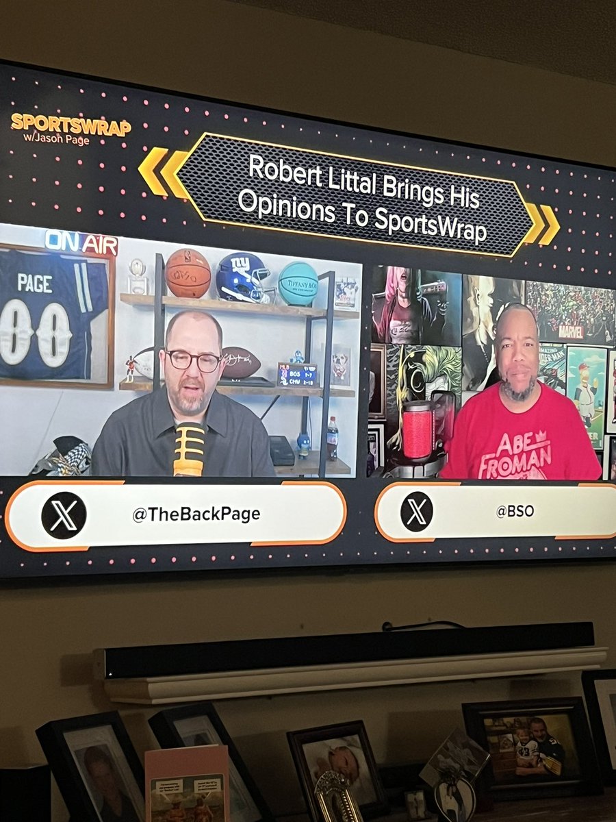 Sitting home on a Friday night watching my favorite sports talk show with Jason <a href="/TheBackPage/">Jason Page</a> - guest Robert <a href="/BSO/">Robert Littal BSO</a>