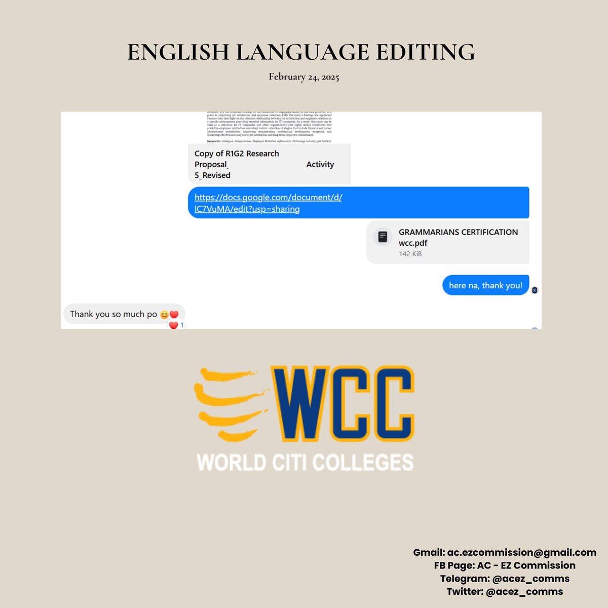 acez_comms's tweet photo. If you are looking for a Grammarian, English Critic, Language Editor, or Proofreader, 𝘵𝘩𝘦𝘯 𝘫𝘶𝘴𝘵 𝘣𝘭𝘪𝘯𝘬 𝘵𝘸𝘪𝘤𝘦 🎵 https://t.co/rx0R0Dgv17