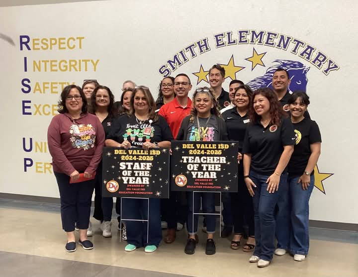DVISD_SES's tweet photo. Congratulations to Mrs. Allen,  Teacher of The Year and Mrs. Malay, Staff of The Year who were recognized today by Superintenden, Dr. Gutierrez, DVISD Board Members, and Del Valle Education Foundation! #StallionProud #DVProud https://t.co/She7zLHqiC