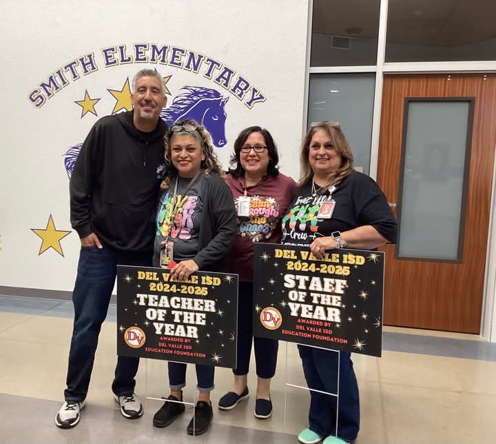 DVISD_SES's tweet photo. Congratulations to Mrs. Allen,  Teacher of The Year and Mrs. Malay, Staff of The Year who were recognized today by Superintenden, Dr. Gutierrez, DVISD Board Members, and Del Valle Education Foundation! #StallionProud #DVProud https://t.co/She7zLHqiC