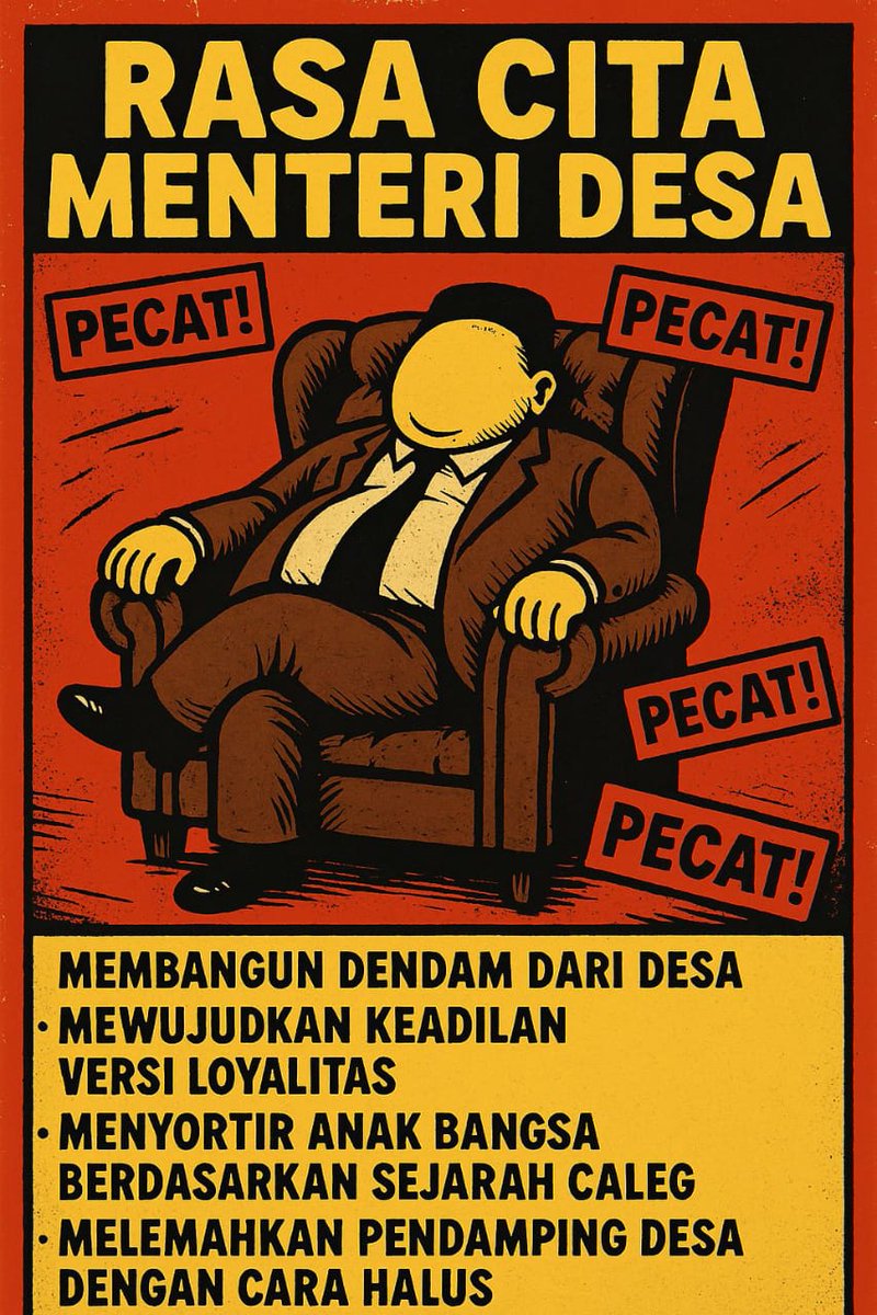MasWinJatim's tweet photo. Merah Putih mulai kerdil,
Ketika noda mengaku lebih MERAH PUTIH. Anak Merah Putih dirampas penghidupannya oleh Negara, karena Pendamping Desa di PHK sepihak oleh Kemendesa 

#PendampingDesaMenuntutKeadilan

@prabowo
@gibran_tweet
@rockygerungpart
@ILCTalkshow
@MataNajwa https://t.co/GuCP2arTUw