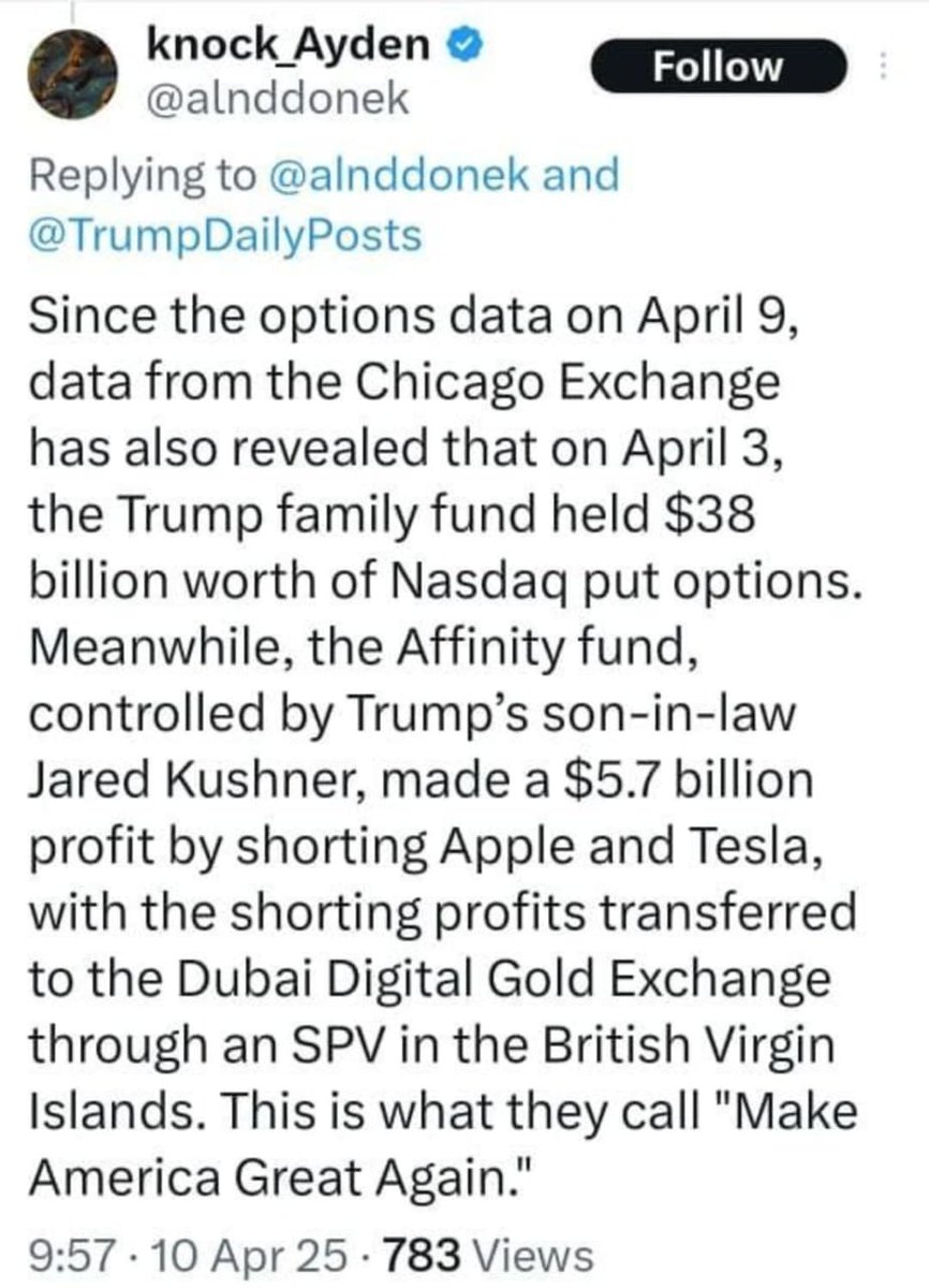 brahmesh's tweet photo. #Trump Trade of lifetime !° https://t.co/QcmOARHcnU