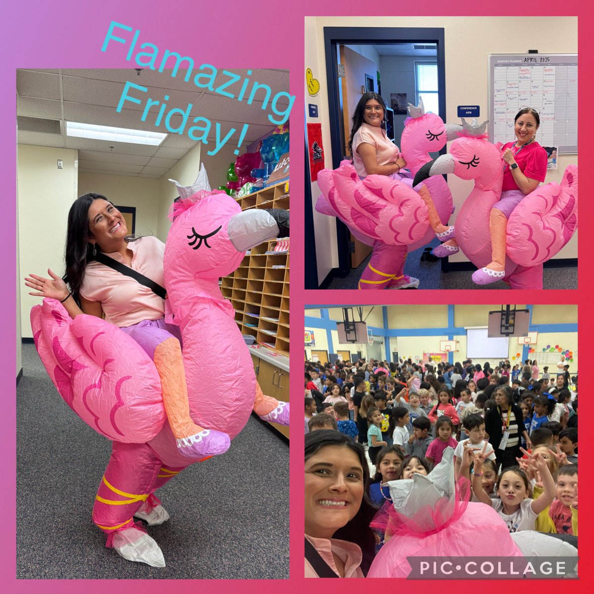 TammyLozano5's tweet photo. We celebrated “Flamazing Friday” with our @NISDLieck Lions today! We know they will do “Flamazing” on STAAR next week! #leadingwithlove #adminadventures @jgarza077 https://t.co/5NyyazDVHF
