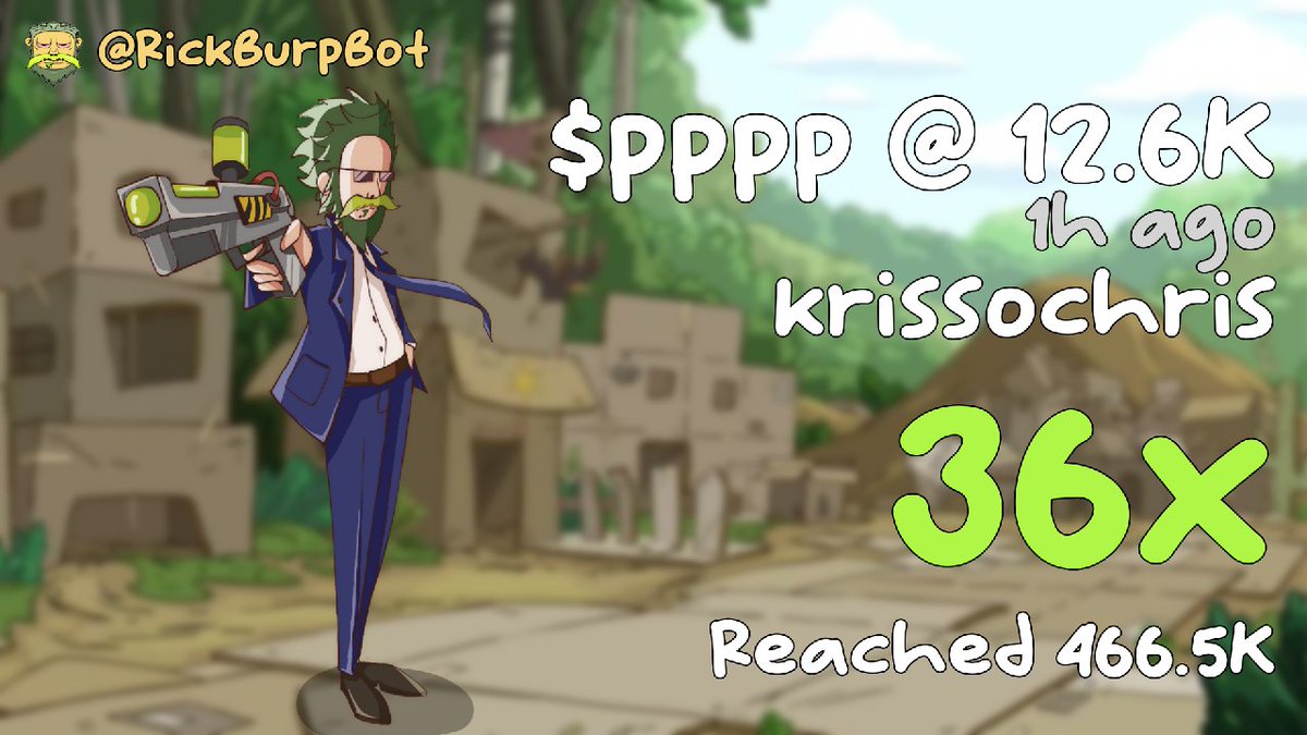 Krissochris's tweet photo. 36x on $PPPP and shit won't stop
Did you buy yet? π π
CmXr8rZyqxbFKv44kk1u8ixQM9mZnUf625k56p27pump https://t.co/bPTeA5X2yj