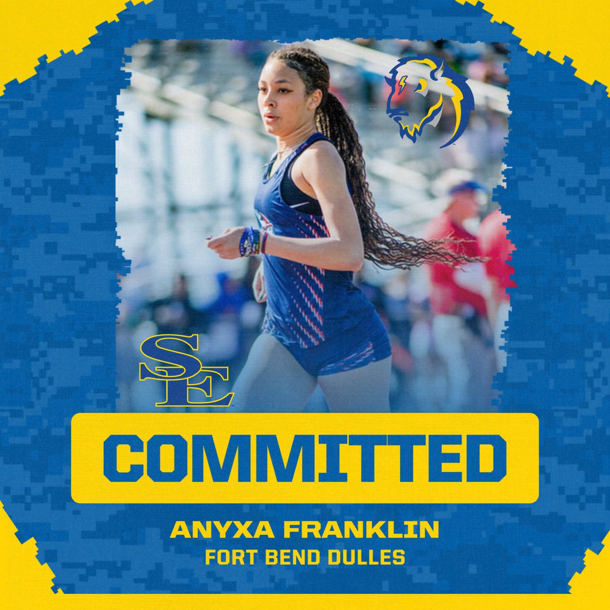 Dulles Track (@dulleshstrack) on Twitter photo Talk about what hard work & persistence looks like! Congratulations <a href="/anyxa_franklin/">Anyxa Franklin</a> on committing to Southeastern Oklahoma State University to continue your education & track journey! We are so happy & proud of you!@FBISDAthletics <a href="/DHS_Vikings/">Dulles High School</a> <a href="/DHSAthletics550/">Dulles Athletics</a> <a href="/DMS_Vikings/">Dulles Middle School</a> Talk about what hard work & persistence looks like! Congratulations <a href="/anyxa_franklin/">Anyxa Franklin</a> on committing to Southeastern Oklahoma State University to continue your education & track journey! We are so happy & proud of you!@FBISDAthletics <a href="/DHS_Vikings/">Dulles High School</a> <a href="/DHSAthletics550/">Dulles Athletics</a> <a href="/DMS_Vikings/">Dulles Middle School</a>