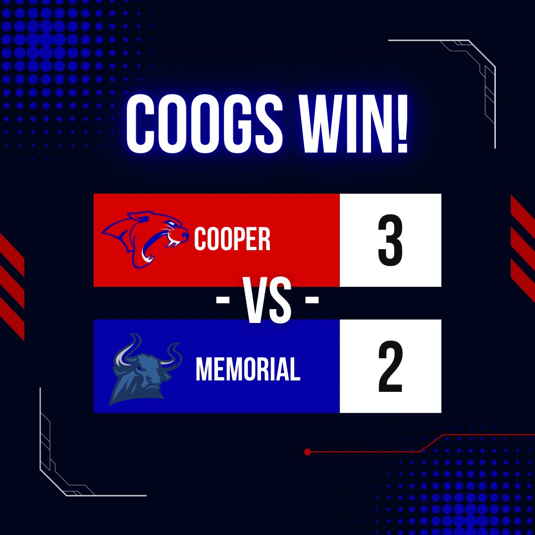 CooperSBAbilene's tweet photo. BIG WIN TONIGHT FOR COOGS! SENIOR NIGHT WAS AMAZING AND THE TEAM PULLED IT OUT! 
💙❤️💙❤️

P.S. We are officially going to playoffs! 🎉 https://t.co/2iFhtzxiPL