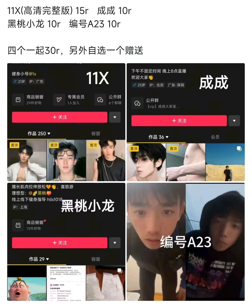 抖音网红资源库➕QQ2131655686 tweet media