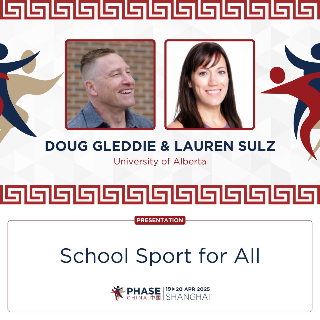 Hear from Doug Gleddie <a href="/doug_gleddie/">Doug Gleddie, PhD</a> &amp; Lauren Sulz <a href="/Lauren_Sulz/">Lauren Sulz</a> on "School Sport for All" zurl.co/vX9a9 this April.

🗓️ Pre-conference | 17-18 April 2025
🗓️ Main Conference | 19-20 April 2025
📍Shanghai American School (Pudong Campus)

#PHASECN25