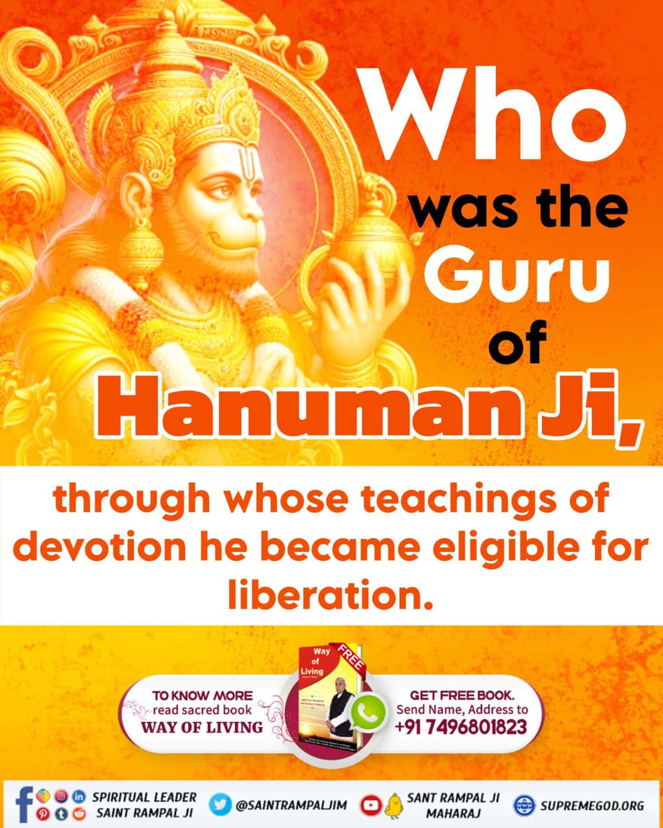 TrueSpiritualK1's tweet photo. #अयोध्यासे_जानेकेबाद_हनुमानको मिले पूर्ण परमात्मा
Who was the Guru of Hanuman ji ?

https://t.co/tC7x8AWgPt https://t.co/SUlfHIDiCK