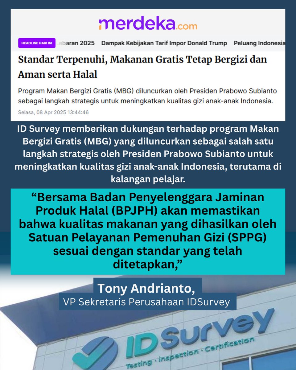 SERUBANG's tweet photo. jadi no worries ya?? #IDSurveySiapDukungMBG karena makanan akan tetap bergizi dan halal https://t.co/ymazHQmh6u