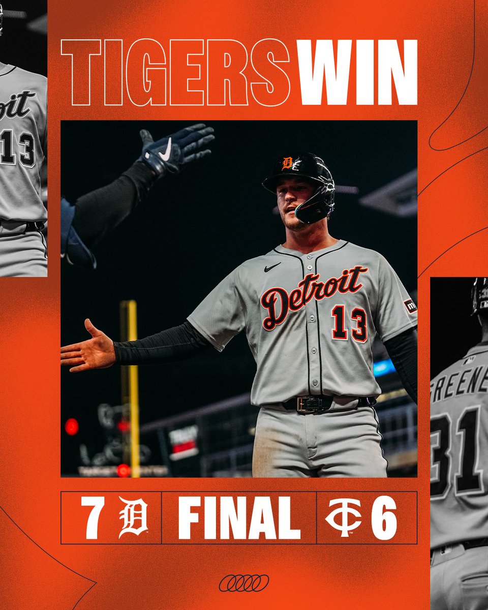 tigers's tweet photo. Late night #TigersWin 💪 https://t.co/adMGzvslcE