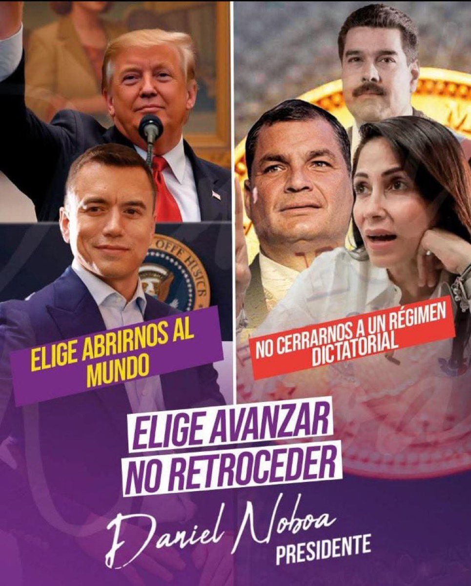Entre la comunista sirvienta de Rafael Correa, Luisa González y el patriota Daniel Noboa 🇪🇨. ¿Con quien estás? 

Estoy con Noboa. ❤️🔄
Estoy con la sirvienta de Correa 📝