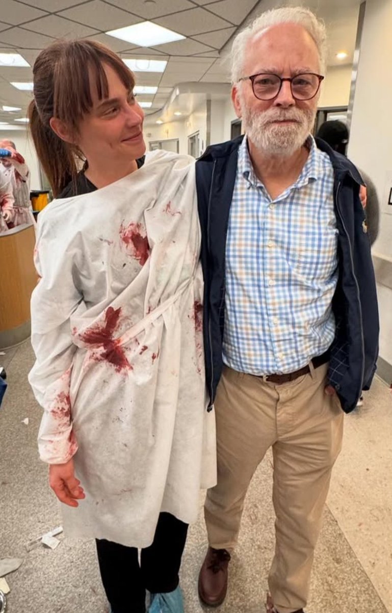 horrormuseum's tweet photo. Brad and Fiona Dourif playing father and daughter on The Pitt

If you know the Chucky movies you know who they are! https://t.co/CT37YGSKvN