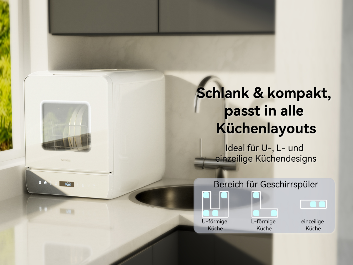hermitlux_GER's tweet photo. Maximieren Sie Platz, minimieren Sie Unordnung. Der kompakte HDW5CW02 Geschirrspüler eignet sich perfekt für schmale Küchen. 🍽️🍽️

👉🏻https://t.co/eeIZ931GHf

#Hermitlux #Geschirrspüler #KleineKüche #Spülmaschine  #dishwasher #minidishwasher https://t.co/dHBvMIr2GZ