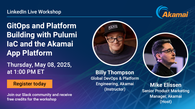 If you’re working with Kubernetes, you know how tricky it can be to manage workloads efficiently. Check out this free, hands-on workshop to share best practices for deploying Kubernetes workloads with GitOps, Pulumi IaC, and more. <a href="/Akamai/">Akamai Technologies</a> <a href="/linode/">Linode</a> bit.ly/3XVB8gS