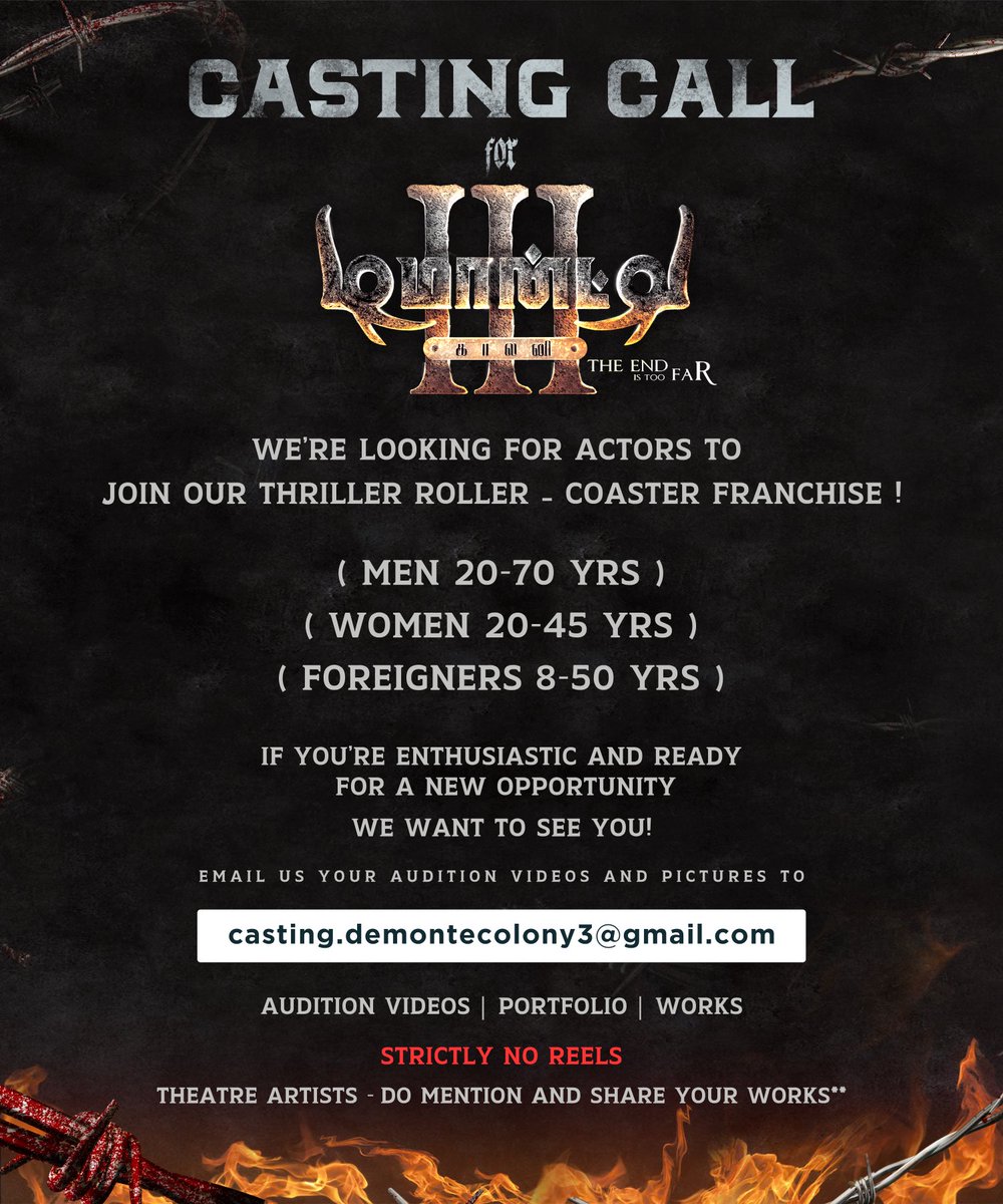Ajay R Gnanamuthu (@ajaygnanamuthu) on Twitter photo #DemonteColony3 #TheEndisTooFar <a href="/DemonteColony3/">Demonte Colony 3</a> #DemonteColony3 #TheEndisTooFar <a href="/DemonteColony3/">Demonte Colony 3</a>