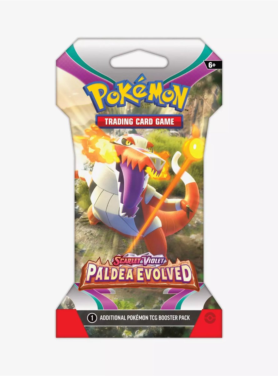 Paldea Evolved Booster is up for preorder at Hot Topic! #Ad #Pokemon #TradingCards . https://t.co/1NpBloRZcY Paldea Evolved Booster is up for preorder at Hot Topic! #Ad #Pokemon #TradingCards . https://t.co/1NpBloRZcY